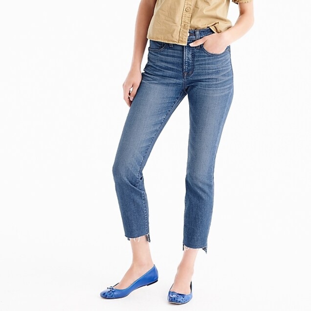 NWT Jcrew vintage crop jeans Step hem size 28 p